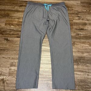 Figs Livingston Scrub Pants Women's SIZE XXL TALL Gray Technical Nurse T21003T